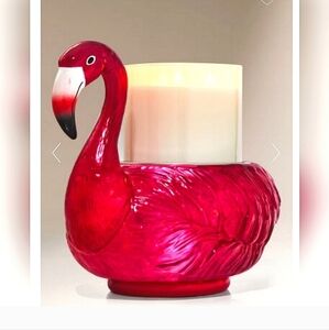 NWT Bath & BODY Works FLAMINGO 3 WICK LIGHT UP FLAMINGO 💖💖